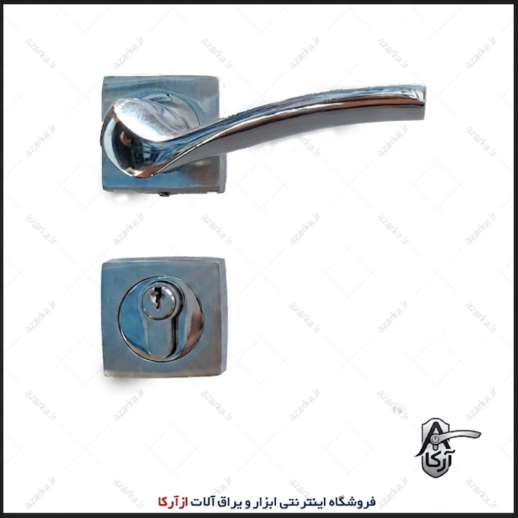 دستگیره رزت 112-16 مربع کروم کارو