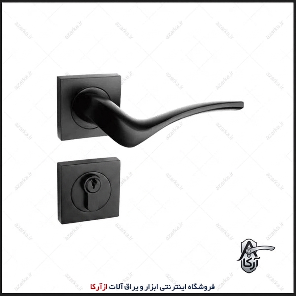 دستگیره رزت 882-16 مربع مشکی کارو