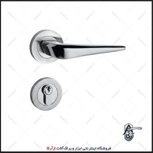 دستگیره رزت 112-14 گرد کروم کارو