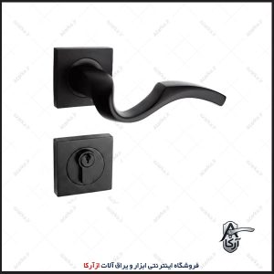 دستگیره رزت 882-15 مربع مشکی کارو