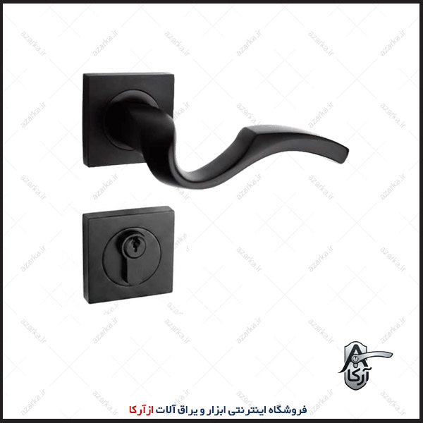 دستگیره رزت 882-15 مربع مشکی کارو