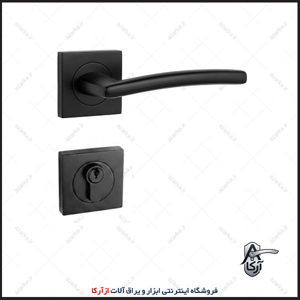 دستگیره رزت 882-20 مربع مشکی کارو